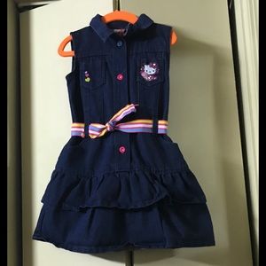 Hello Kitty Jean dress with belt